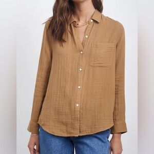 Rails Ellis Shirt Toasted Coconut Linen